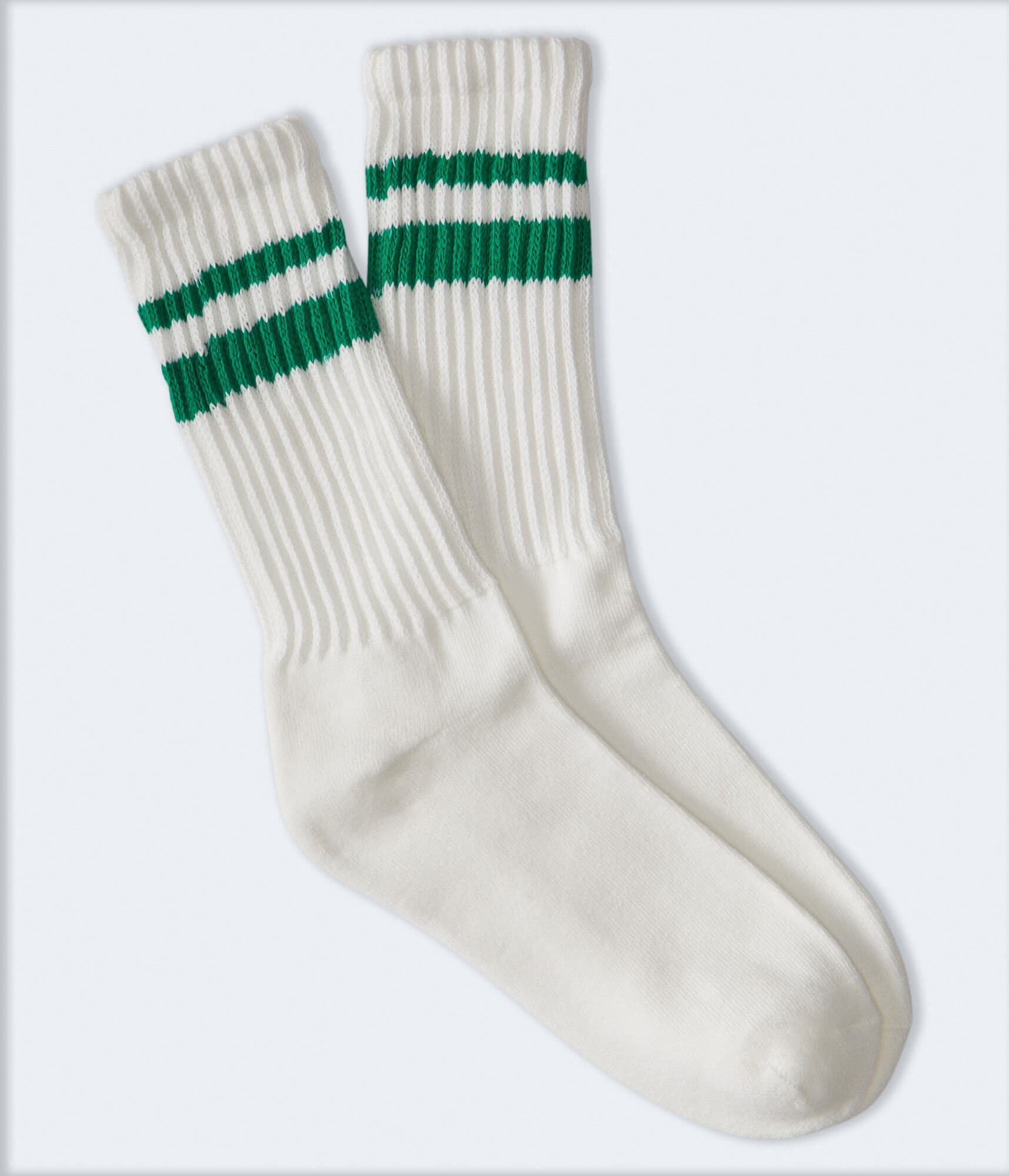 Varsity Double-Stripe Crew Socks