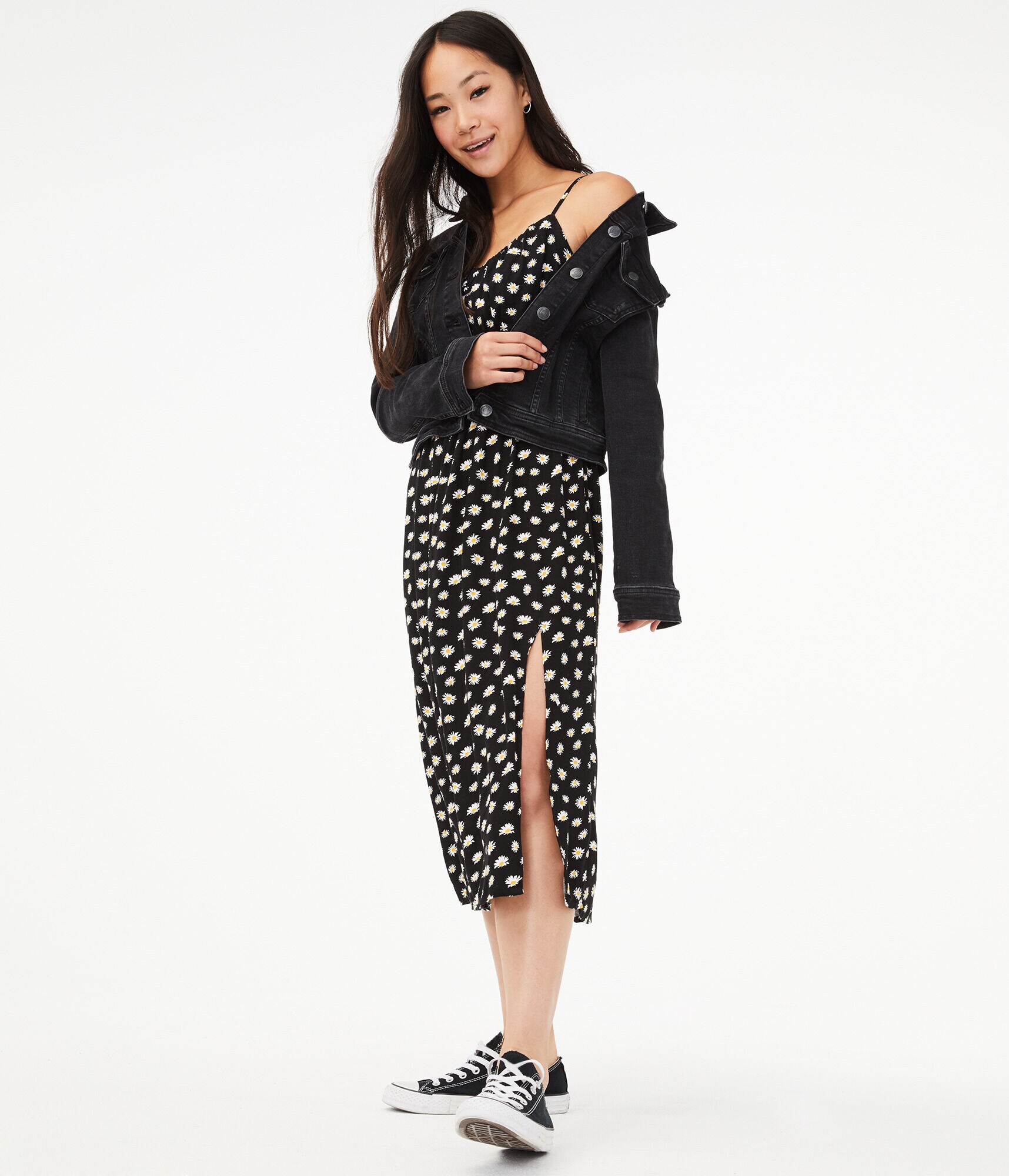 Daisy V-Neck Midi Dress