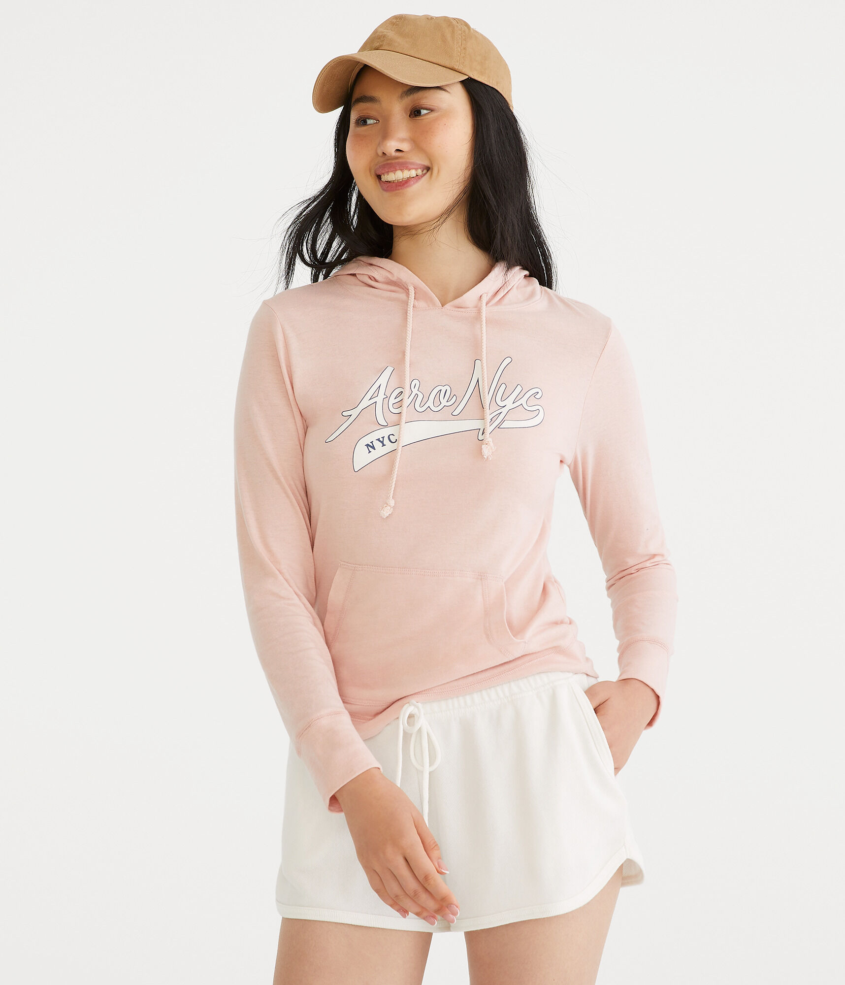 Long Sleeve Aero NYC Hooded Graphic Tee