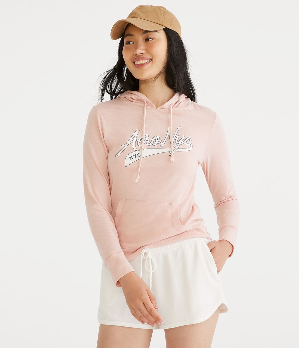 Long Sleeve Aero NYC Hooded Graphic Tee