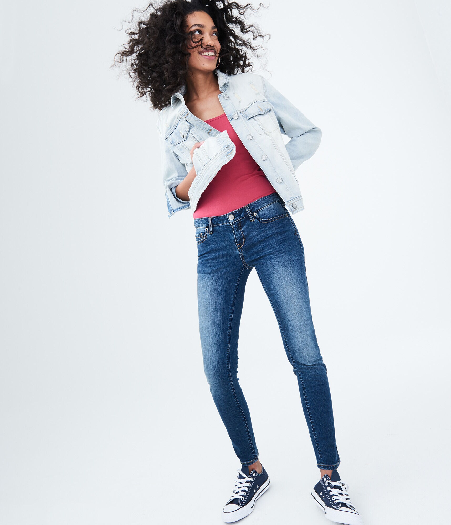 Seriously Stretchy Low-Rise Medium Wash Jegging