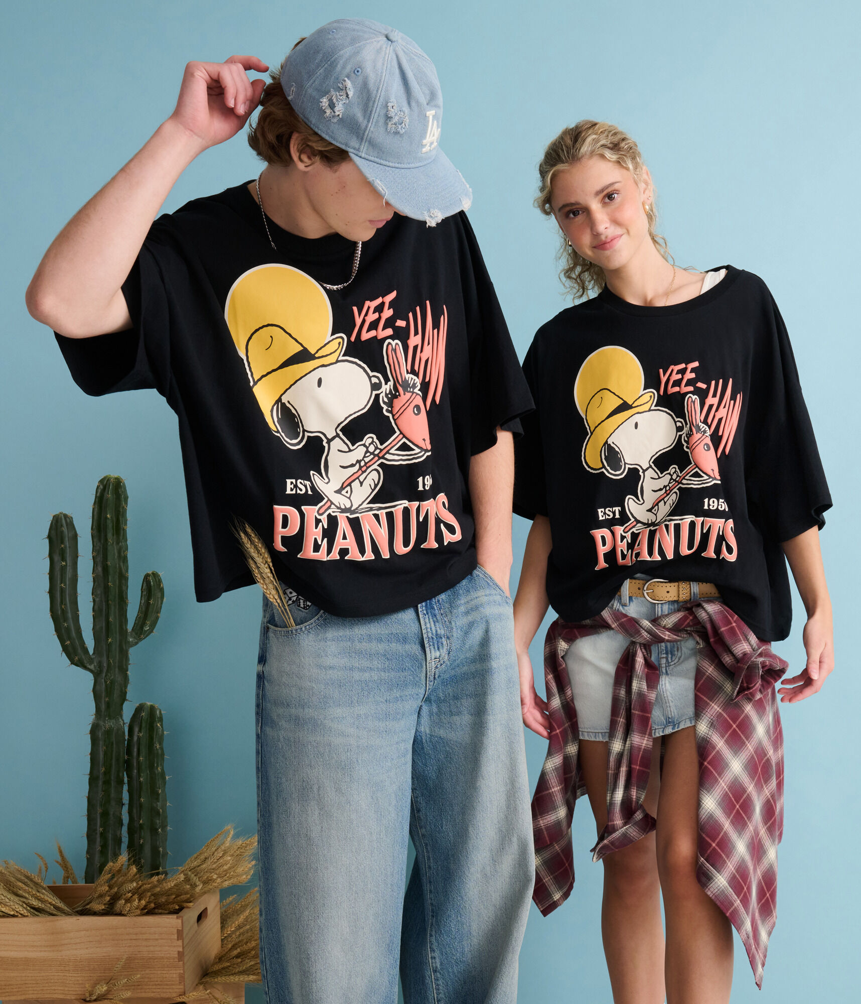 Peanuts® | Aéropostale Western Snoopy Yee-Haw Boxy Graphic Tee