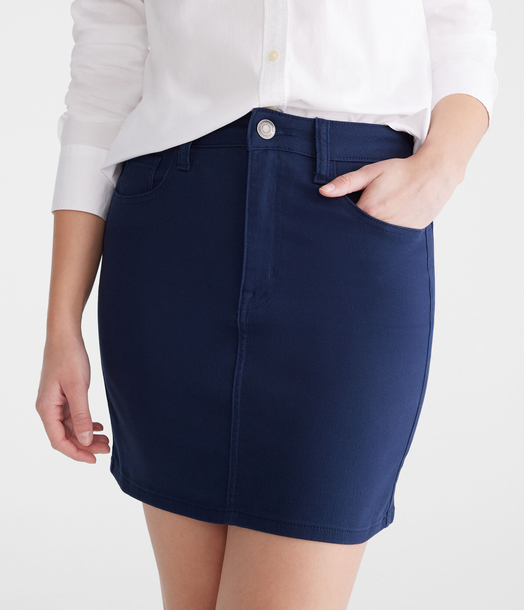 High-Waisted 16" Uniform Skirt