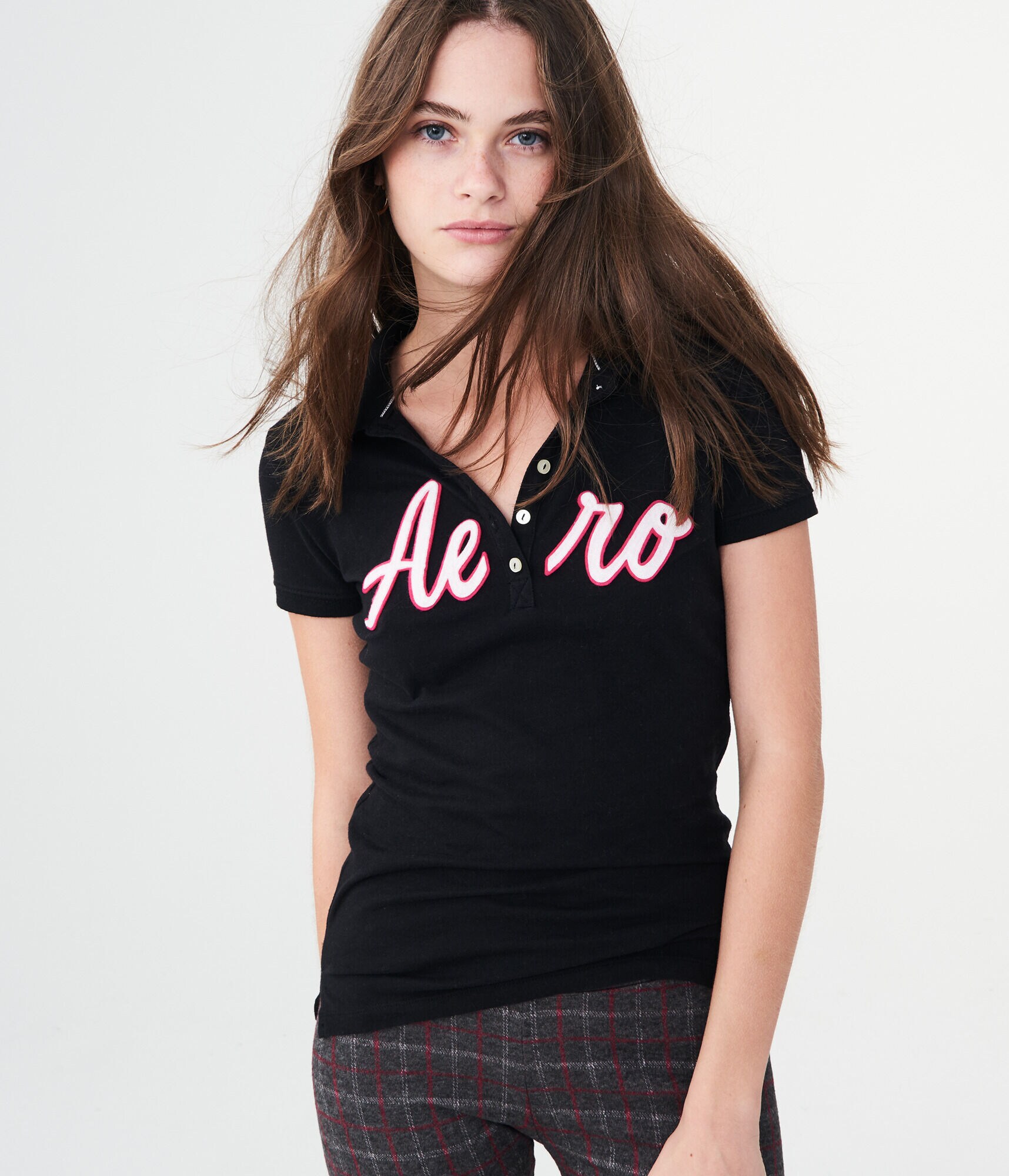 Aero Logo Graphic Jersey Polo