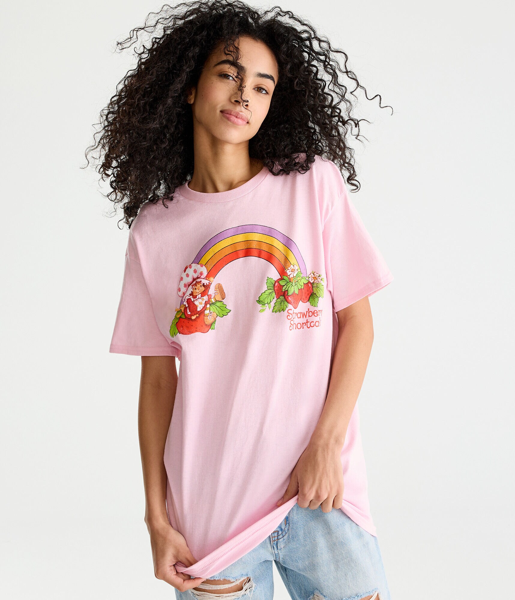 Strawberry Shortcake Boyfriend Graphic Tee