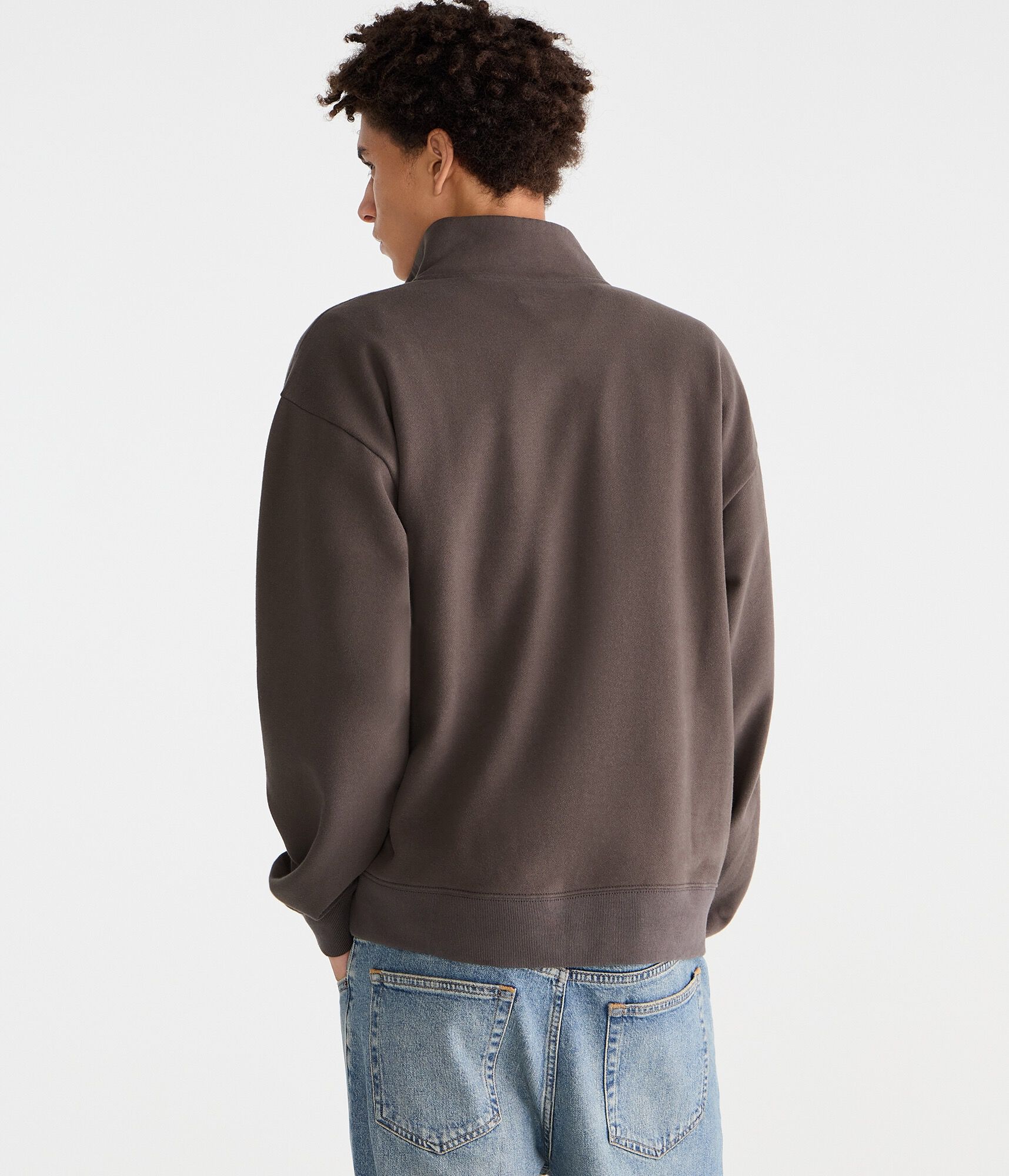 Cloud Soft Boxy Quarter-Zip Sweatshirt