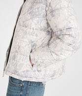 Forest Camo Heavyweight Mock-Neck Puffer Jacket