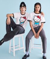 Hello Kitty Relaxed Ringer Graphic Tee