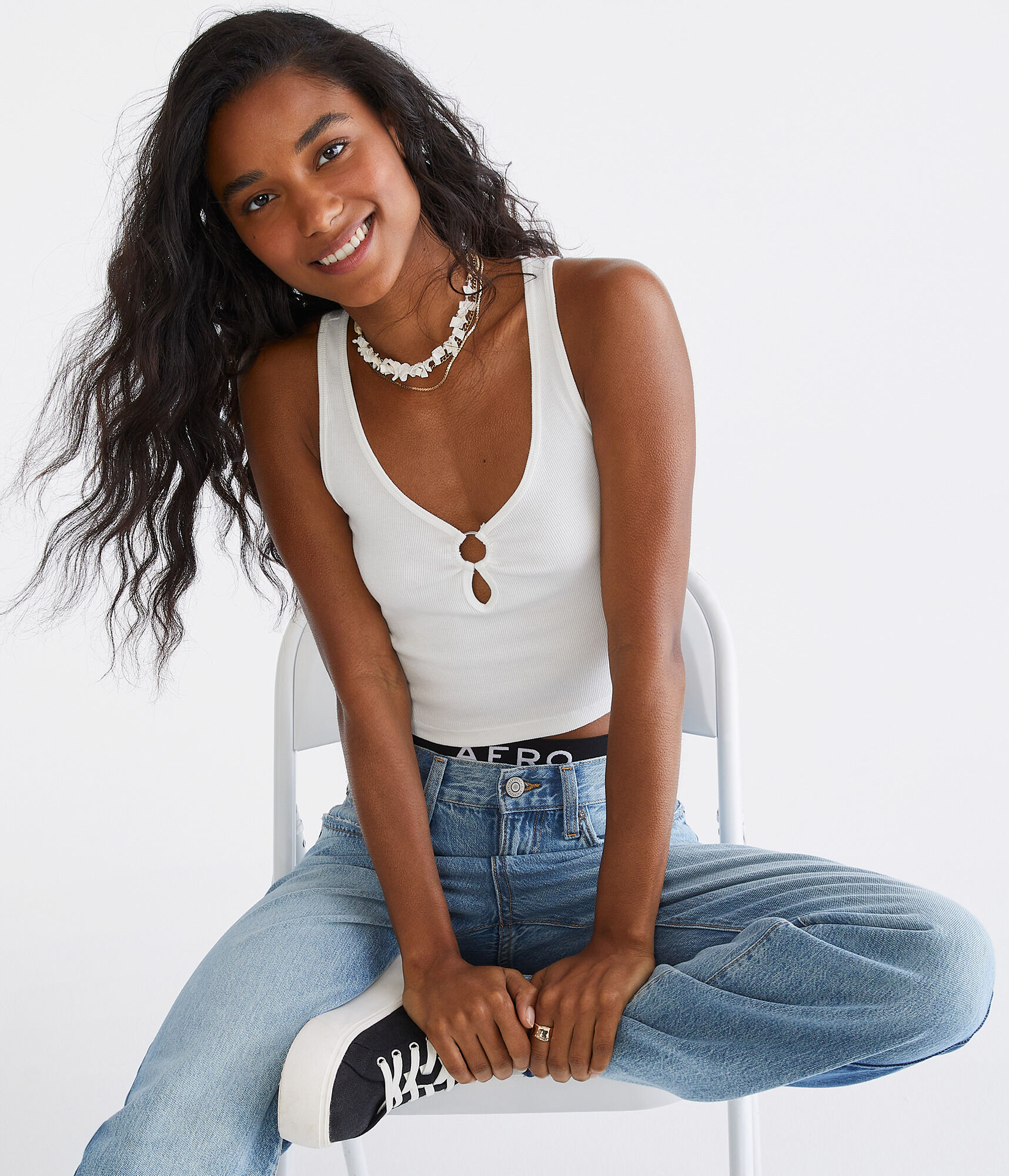 Keyhole Cropped Tank