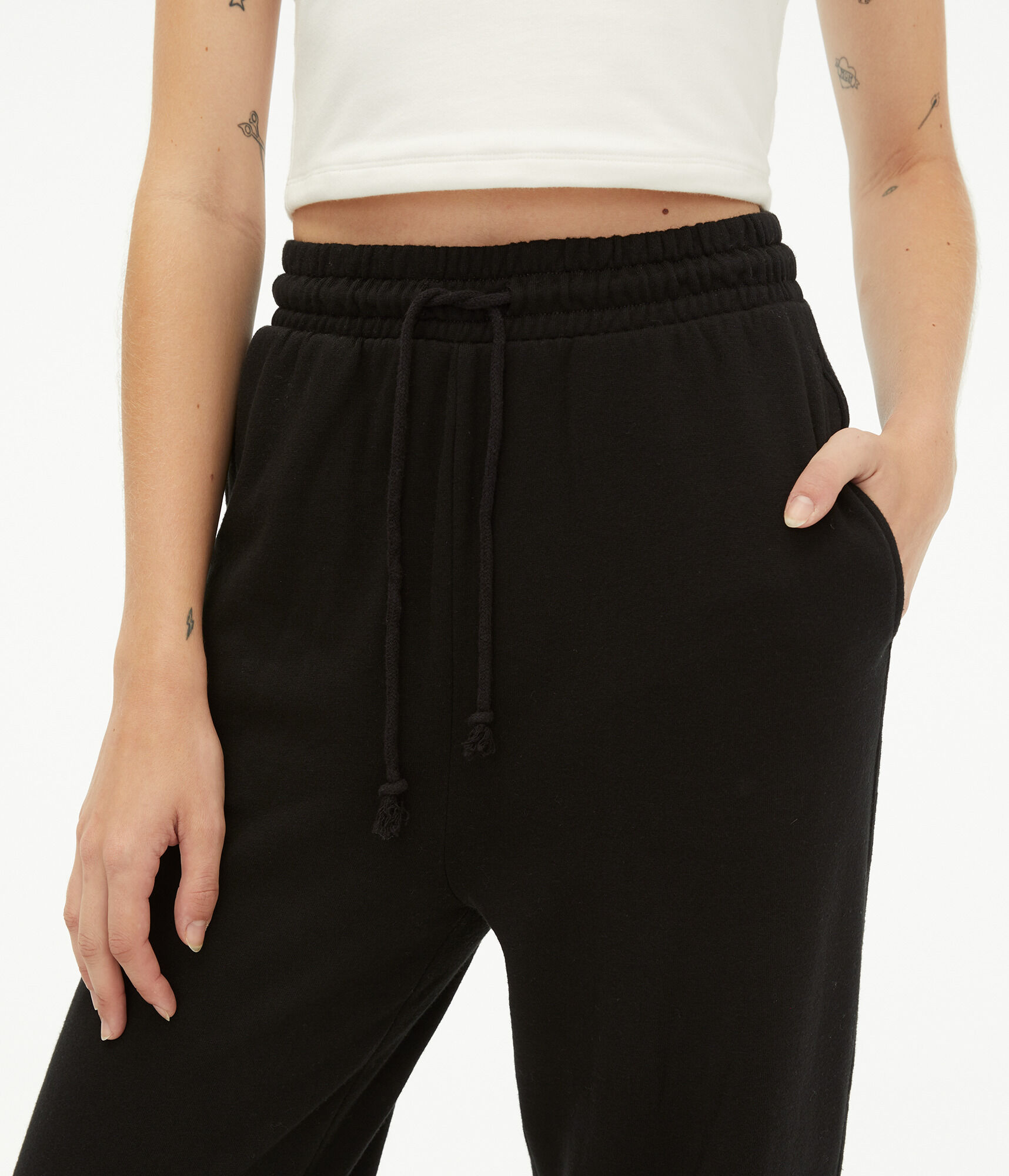 High-Rise Wide Leg Sweatpants