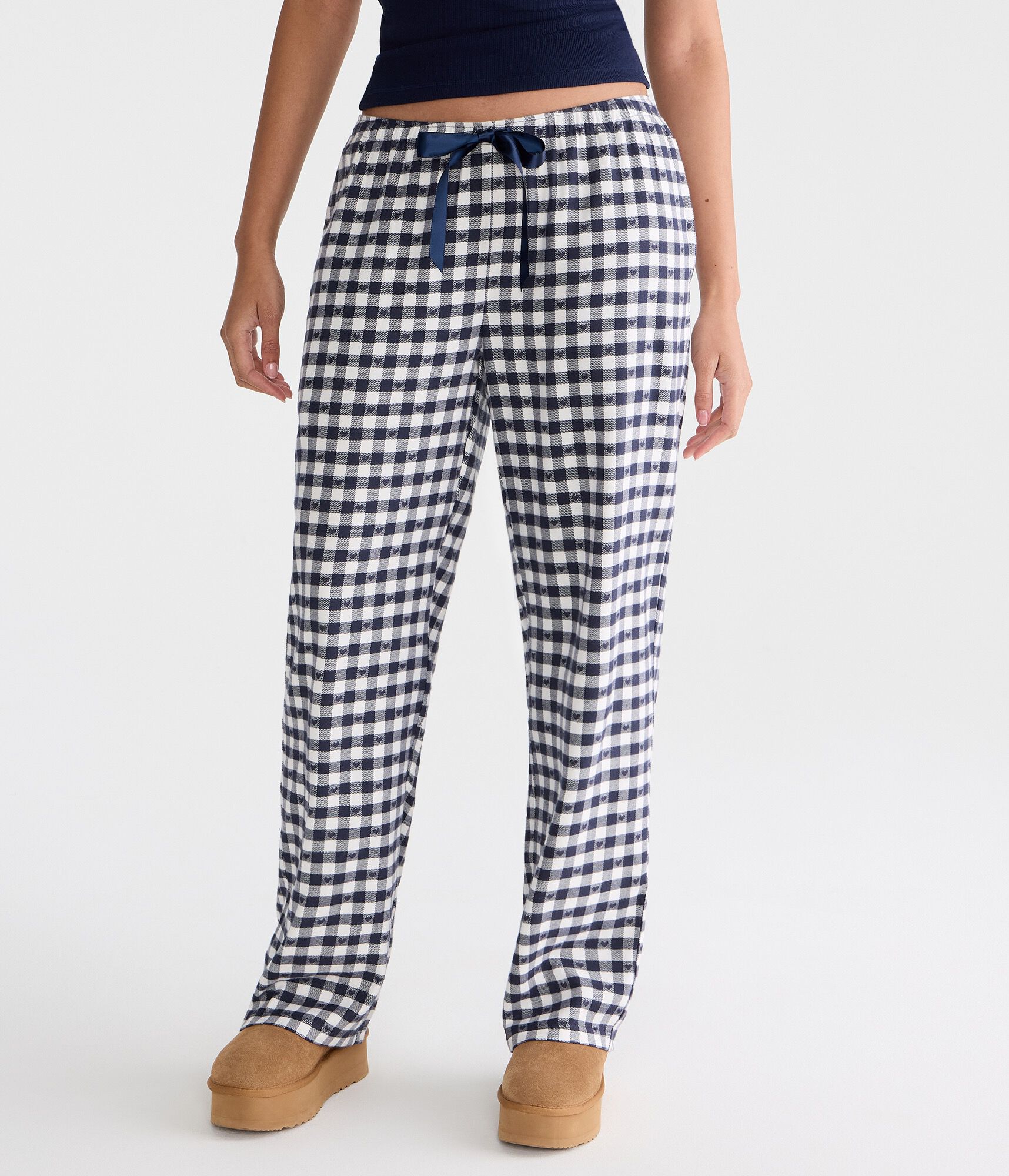 Heart Check Flannel Sleep Pants