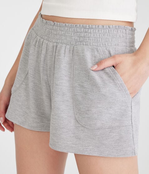 Mid-Rise Waffle Shorts Mid-Rise Waffle Shorts