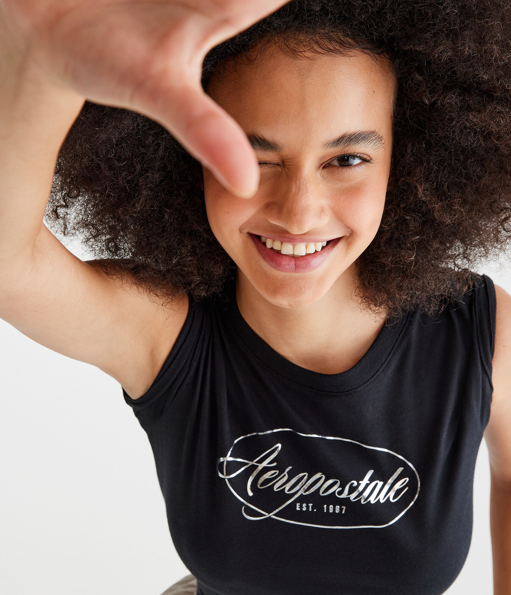 Aeropostale Oval Foil Graphic Tee