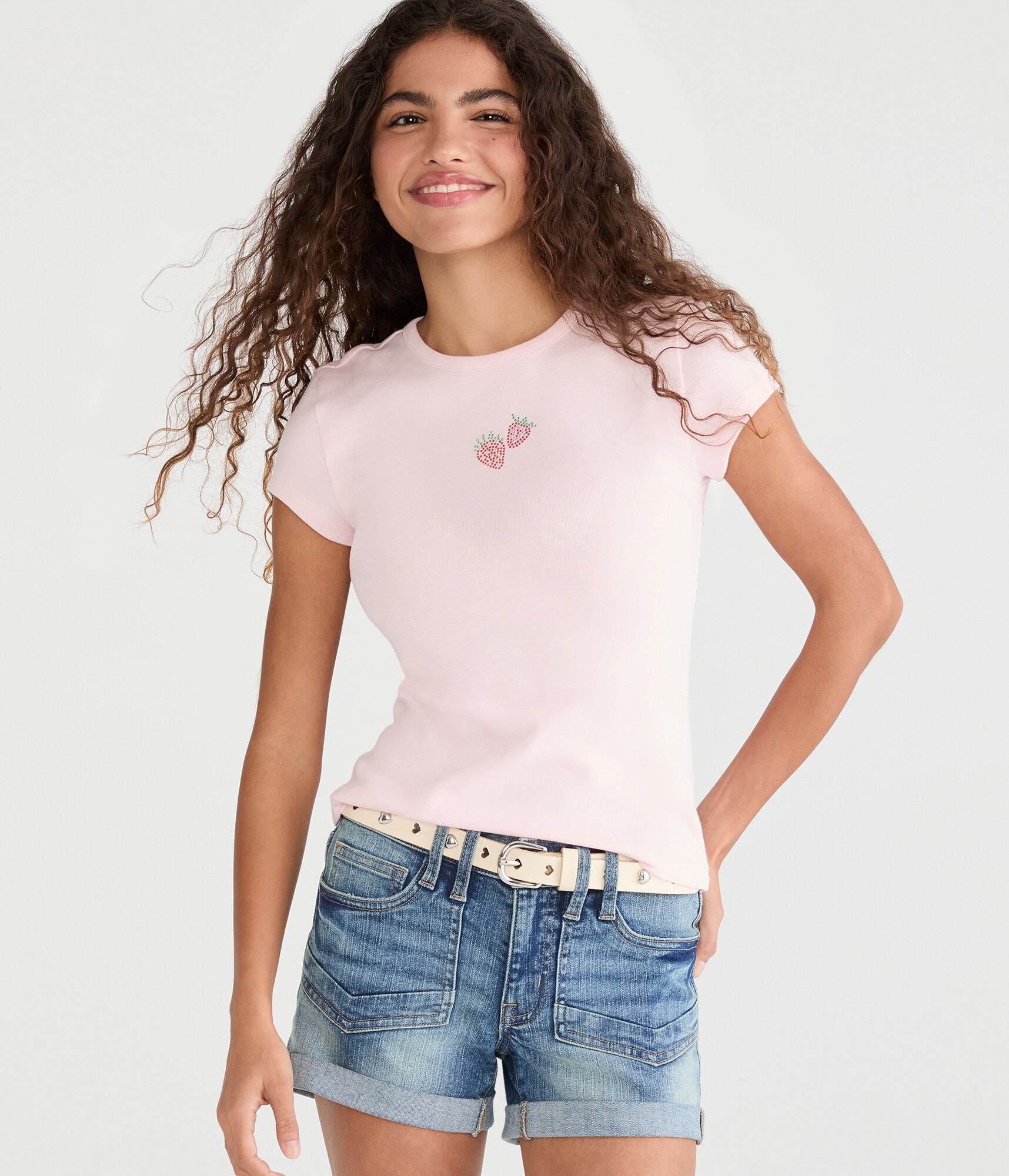 Seriously Soft Strawberries Graphic Baby Tee