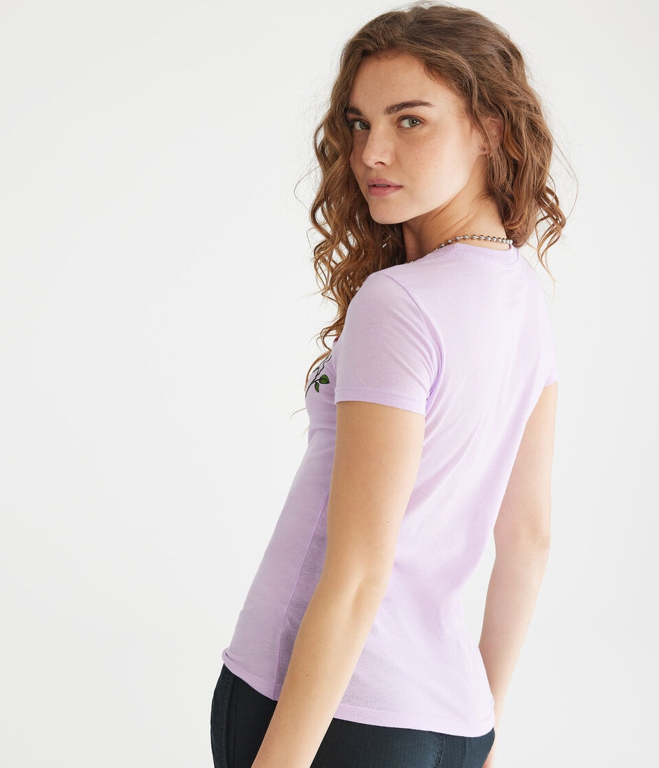 Rose & Butterflies Graphic Tee