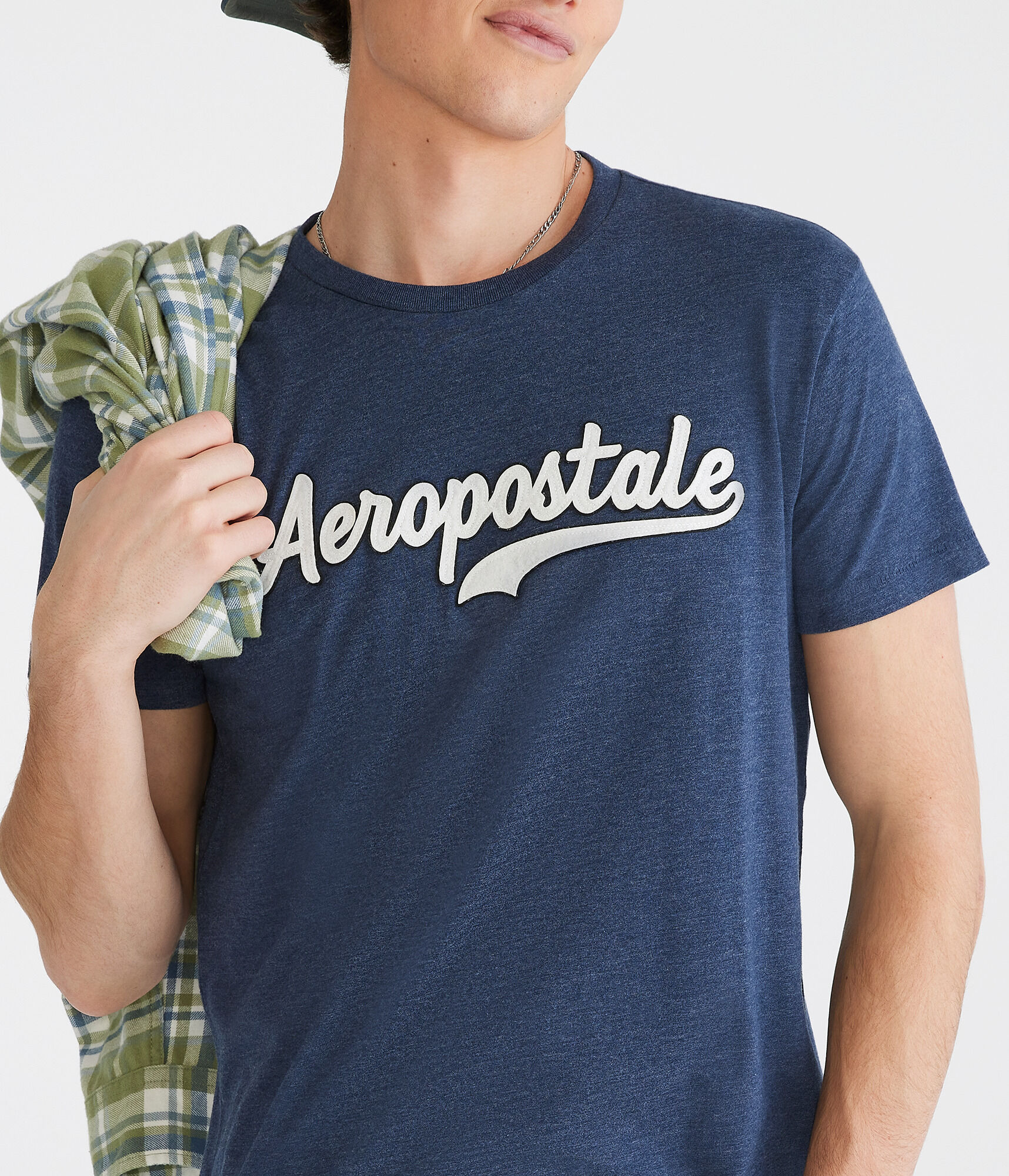 Aeropostale Script Appliqu&eacute; Graphic Tee