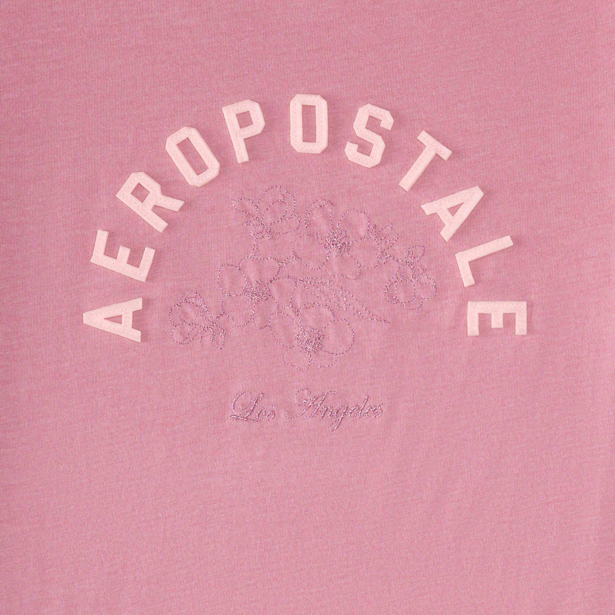 Aeropostale Flowers Appliqu&eacute; Graphic Tee