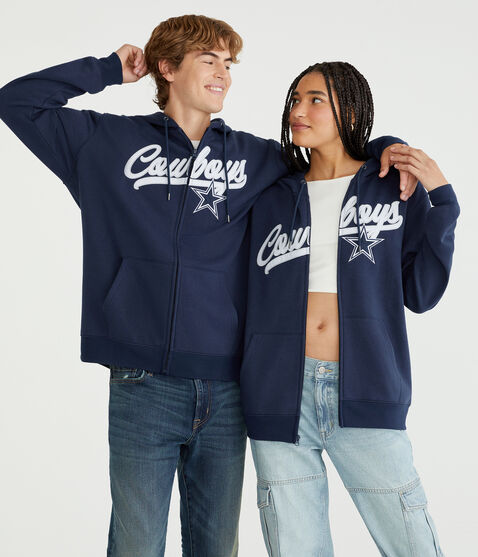 Dallas Cowboys Script Full-Zip Hoodie Dallas Cowboys Script Full-Zip Hoodie