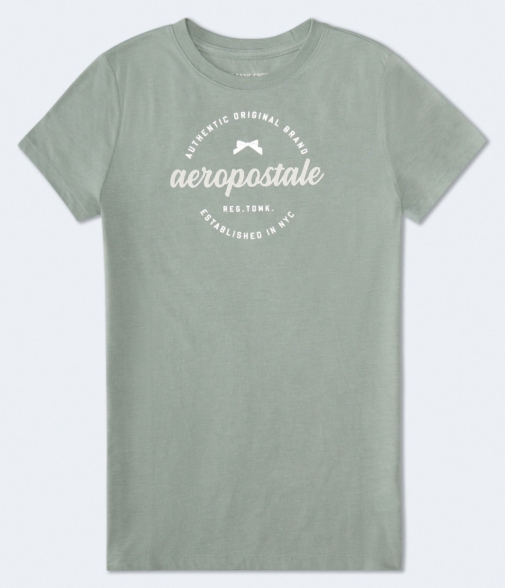 Aeropostale Bow Circle Foil Graphic Tee