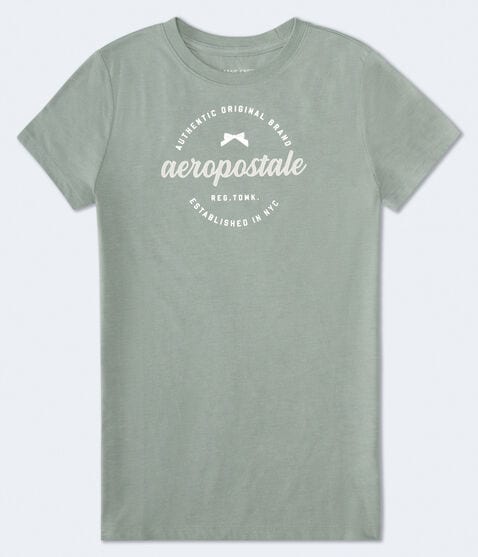 Aeropostale Bow Circle Foil Graphic Tee Aeropostale Bow Circle Foil Graphic Tee