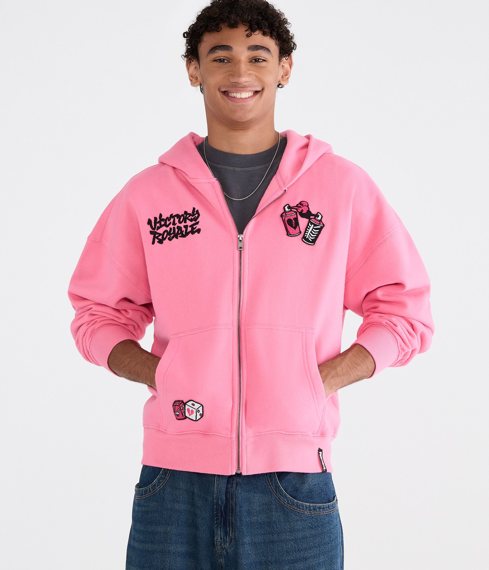 Fortnite Victory Royale Boxy Full-Zip Hoodie