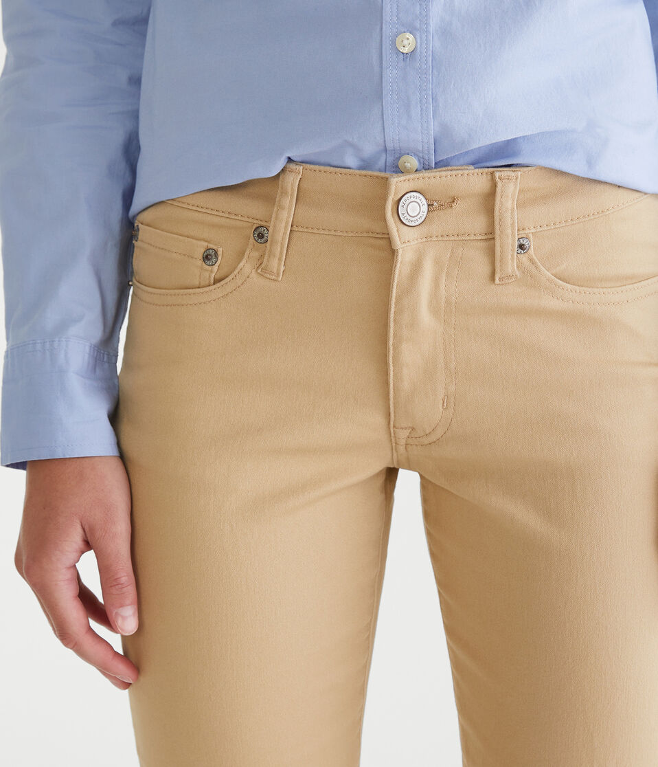 Seriously Stretchy Mid-Rise Straight Uniform Pants