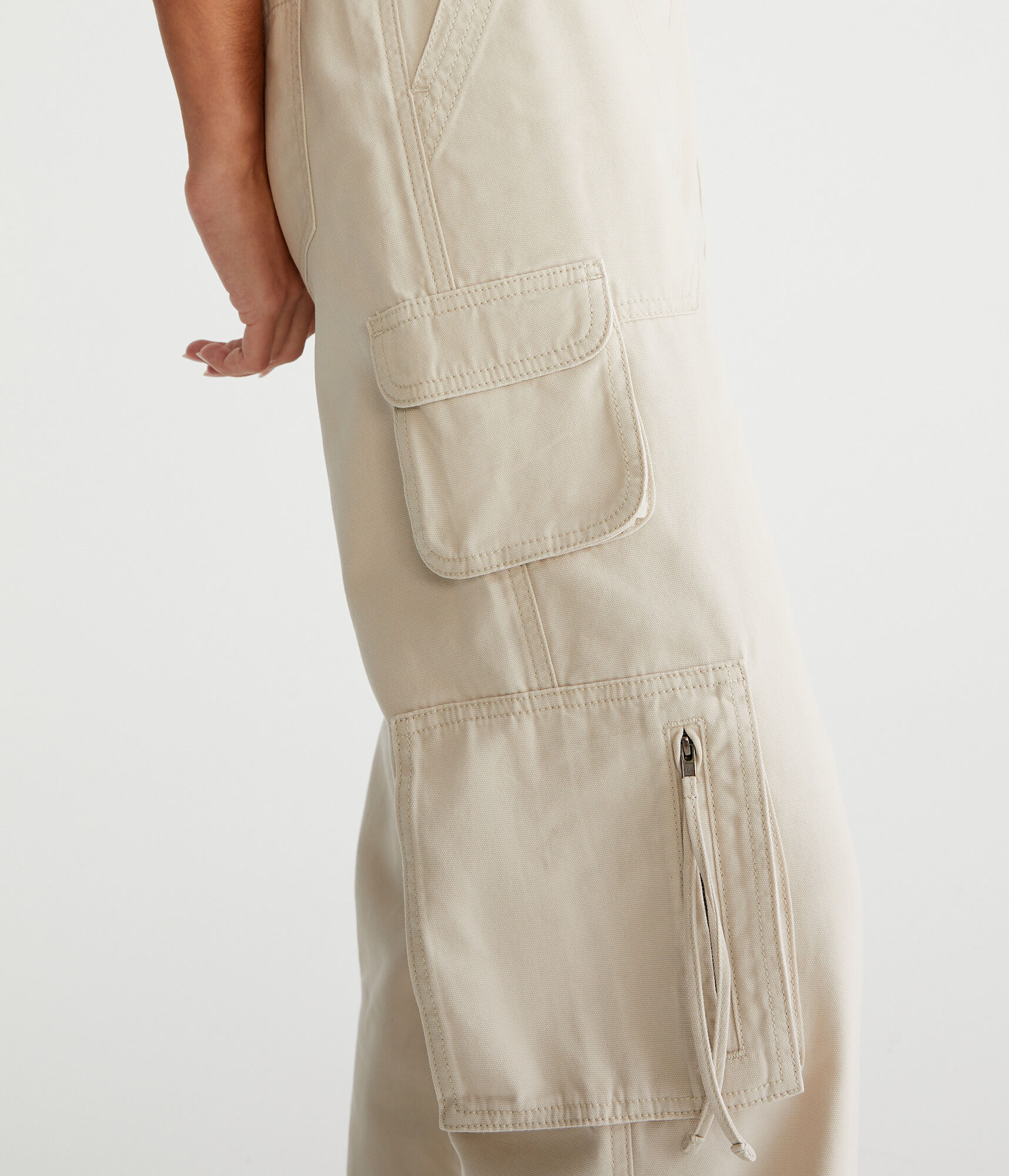Mid-Rise Straight Utility Cargo Pants