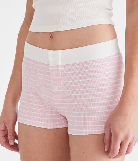 Striped Knit Sleep Boxers