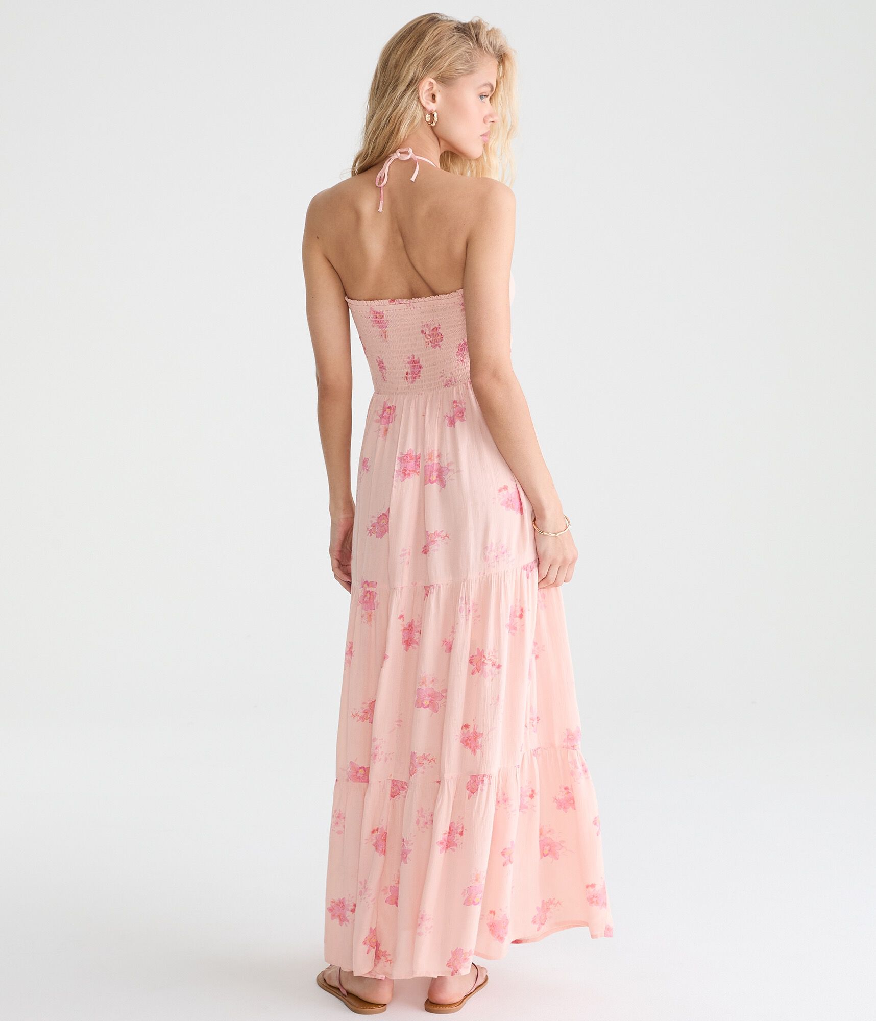 Floral Halter Maxi Dress