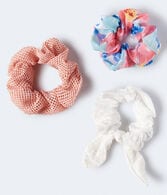 Eyelet Bow Scrunchie 3-Pack