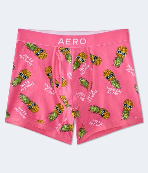 Tropic Pineapple 4.5" Knit Boxer Briefs Tropic Pineapple 4.5" Knit Boxer Briefs