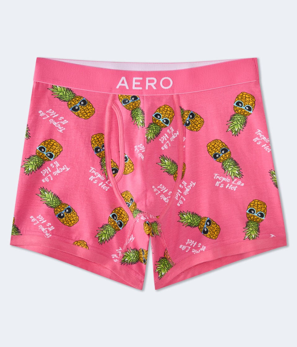 Tropic Pineapple 4.5" Knit Boxer Briefs