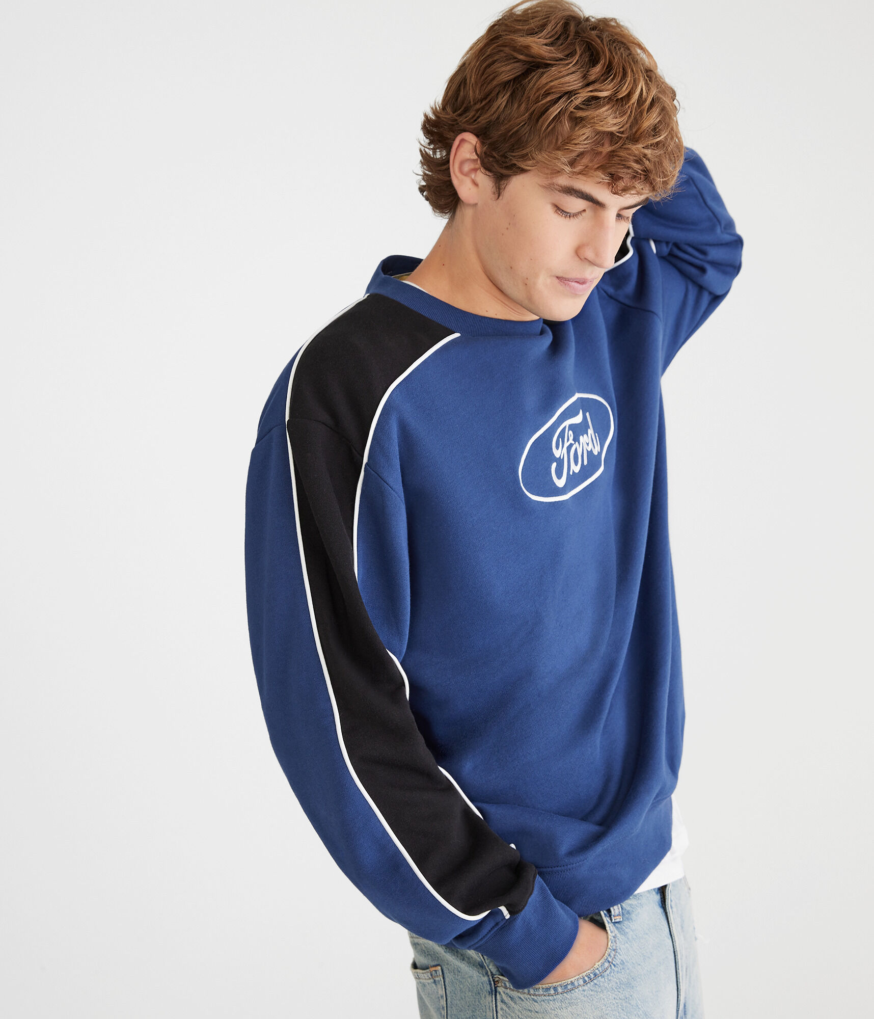 Ford Colorblocked Crew Sweatshirt