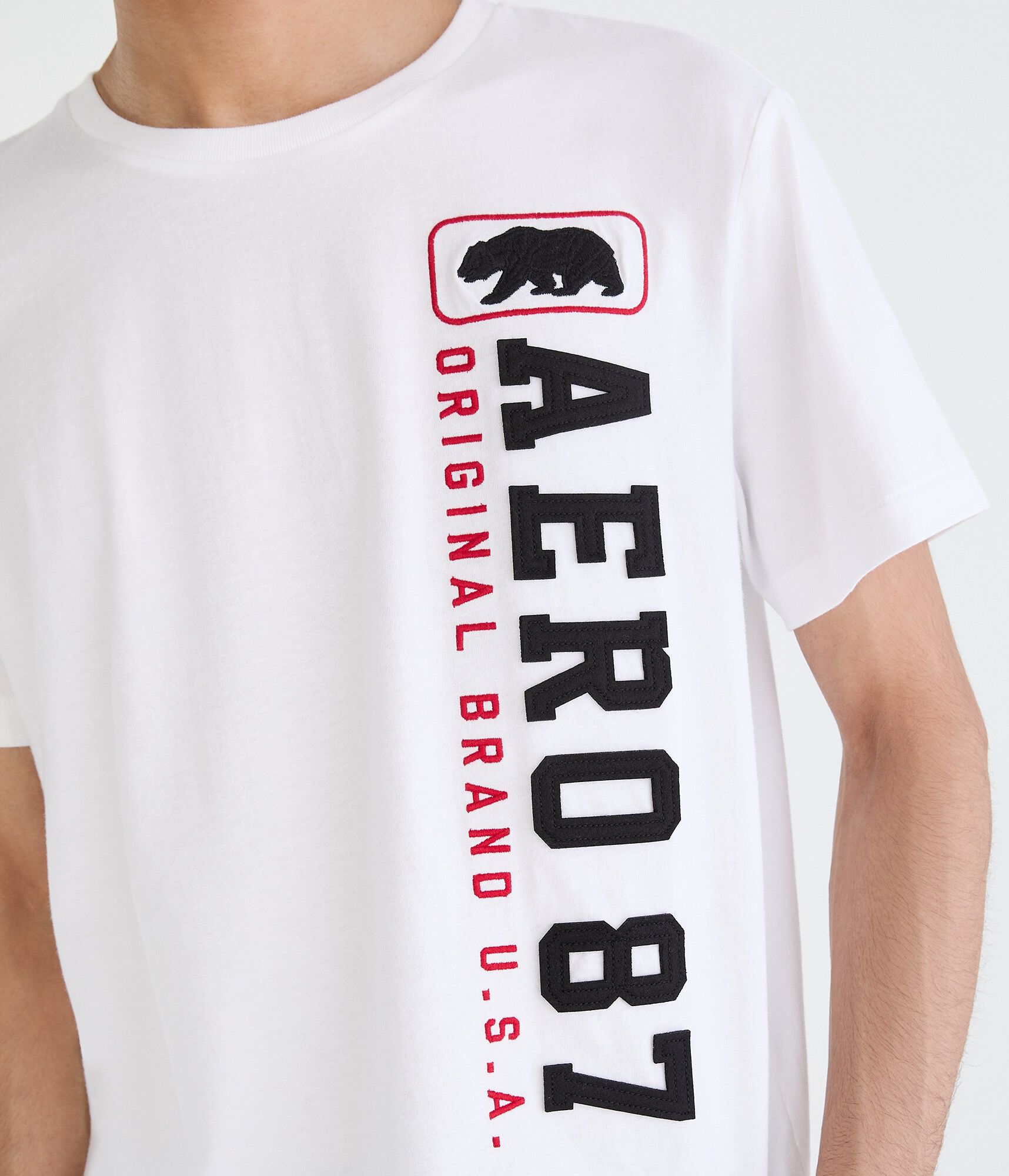 Vertical Aero 87 Bear Appliqu&eacute; Graphic Tee