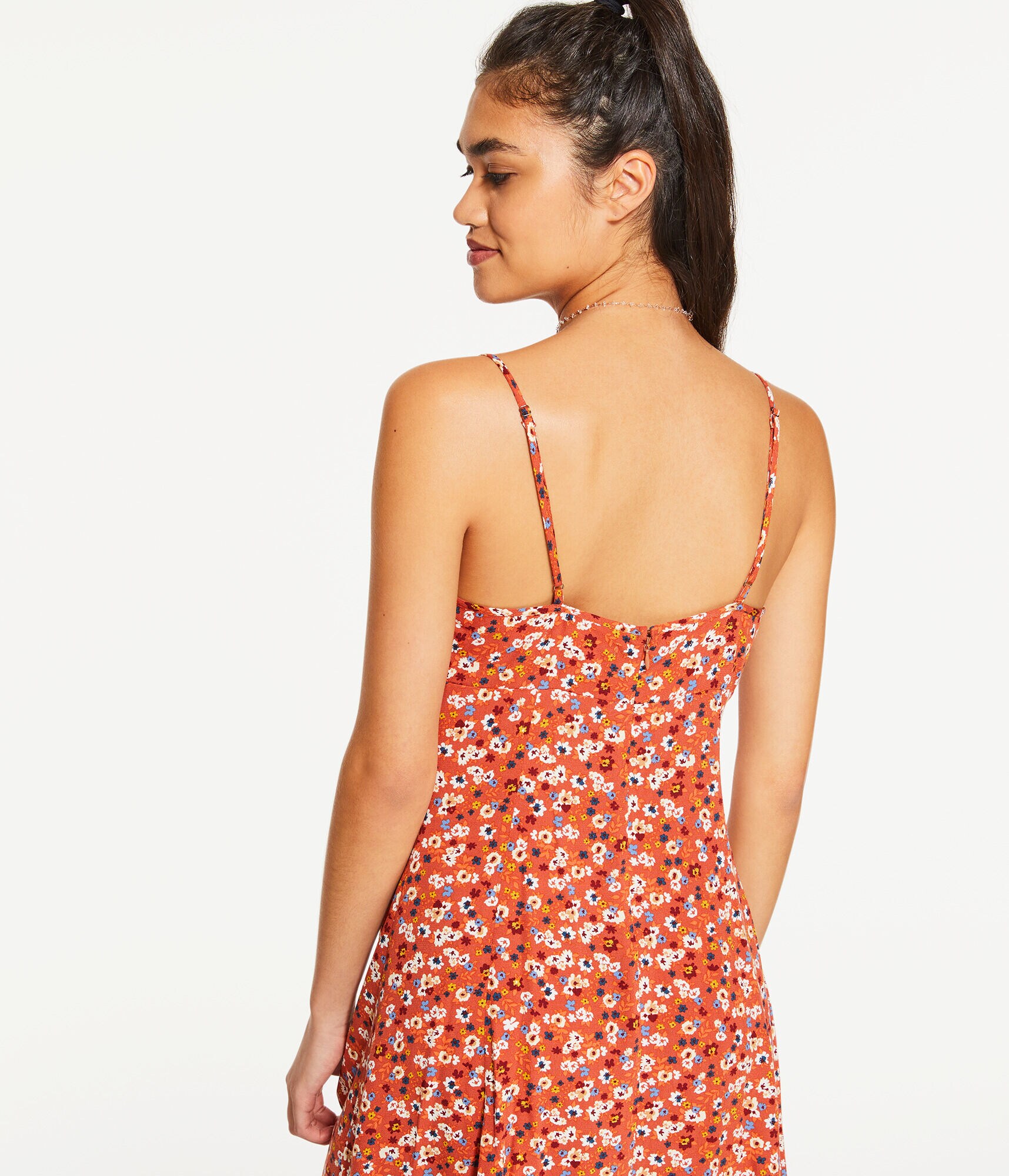 【ETRO】ペイズリープリント Vネック フレアドレス Floral V-Neck Ruched-Front Slip Dress