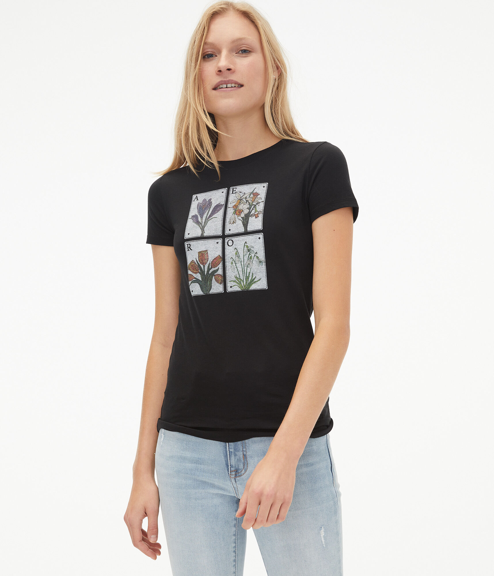 Aero Botanical Cards Graphic Tee