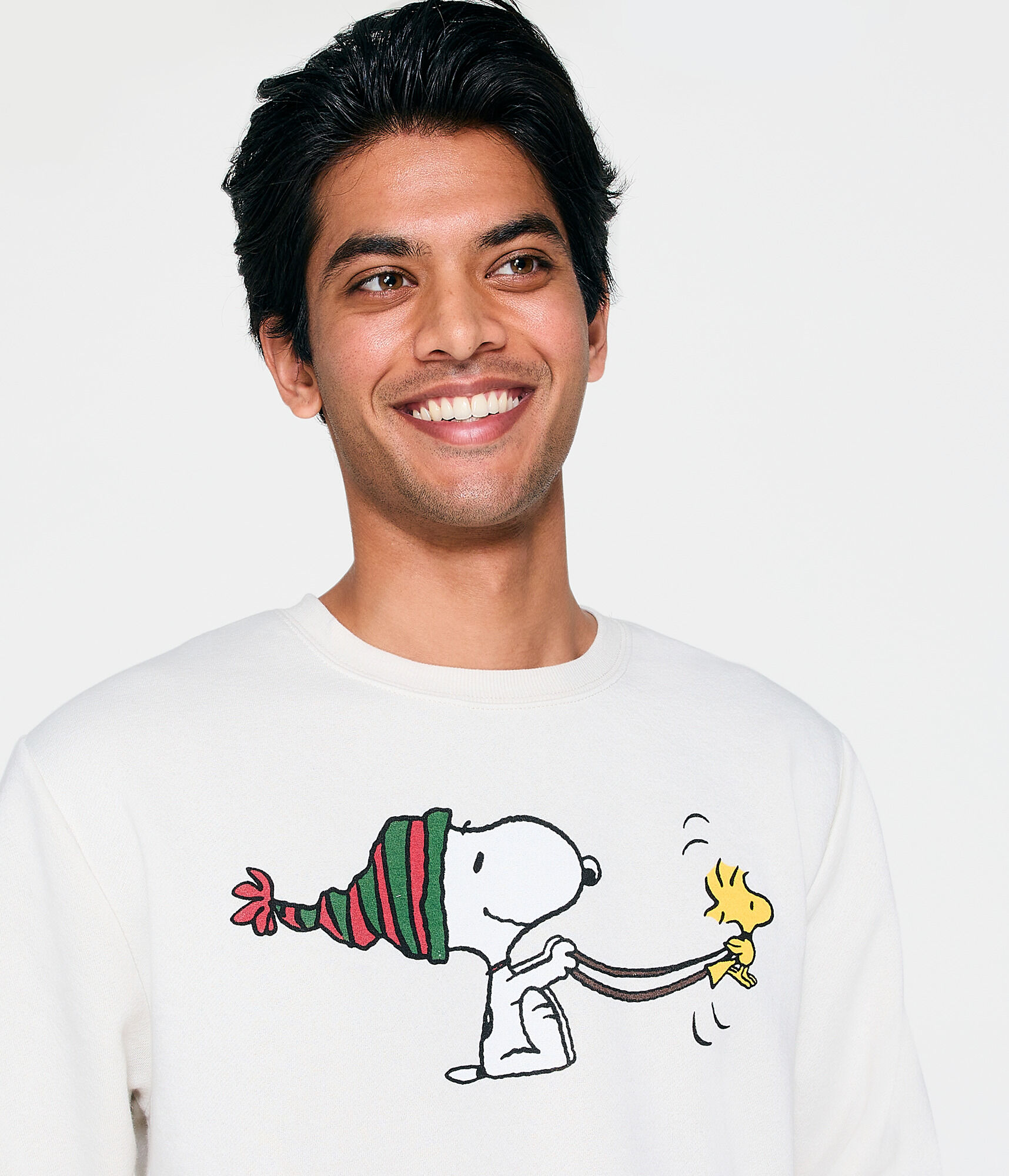 Snoopy Sledding Crew Sweatshirt
