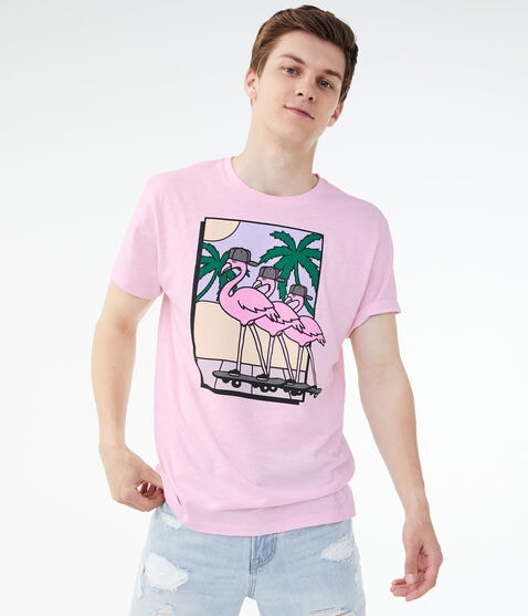 Flamingo Trio Graphic Tee Flamingo Trio Graphic Tee