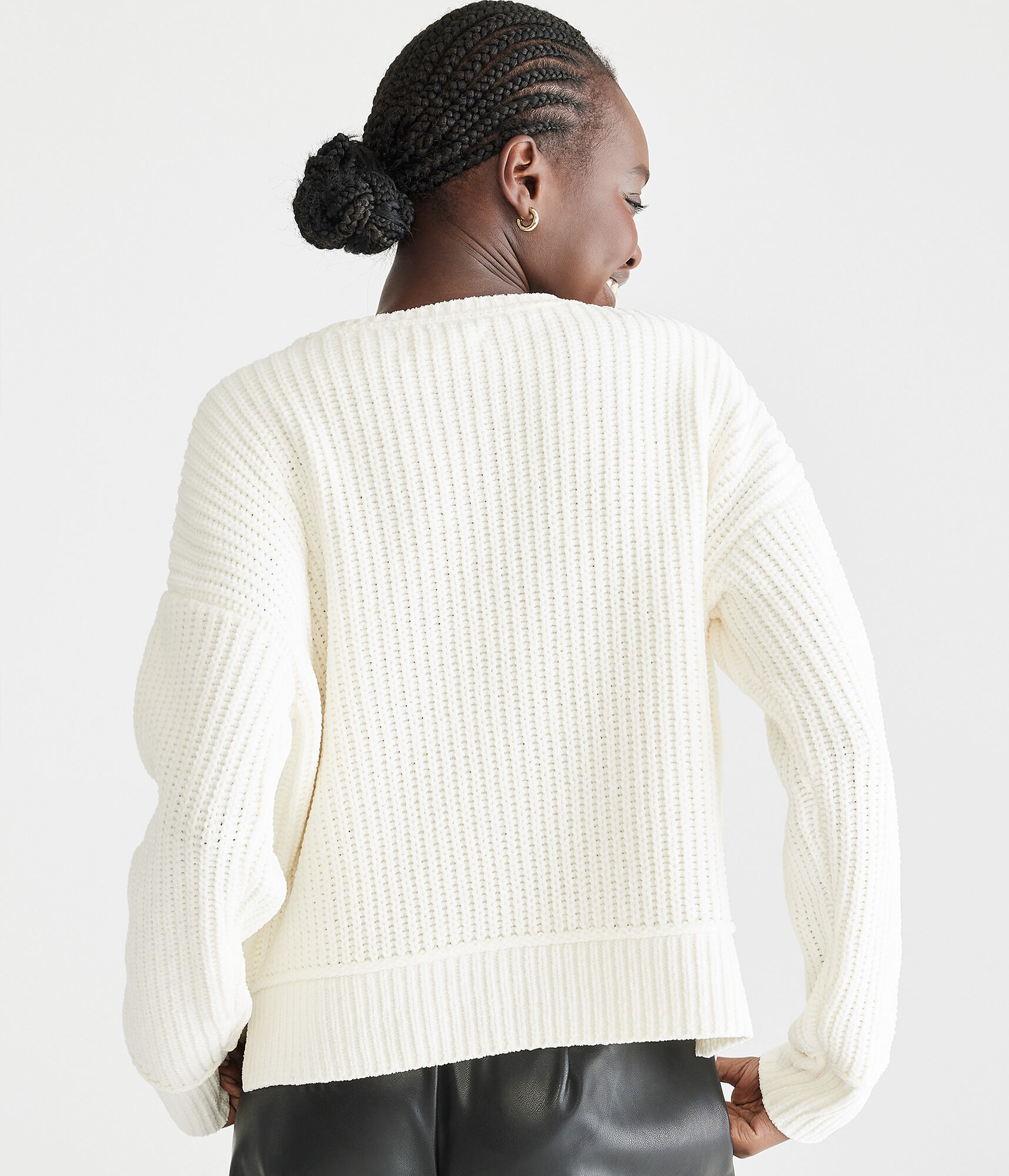 Chenille Crew Sweater
