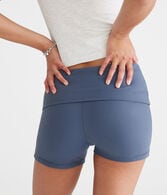 Air Soft Fold-Over Booty Shorts