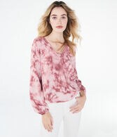 Long Sleeve Tie-Dye Top
