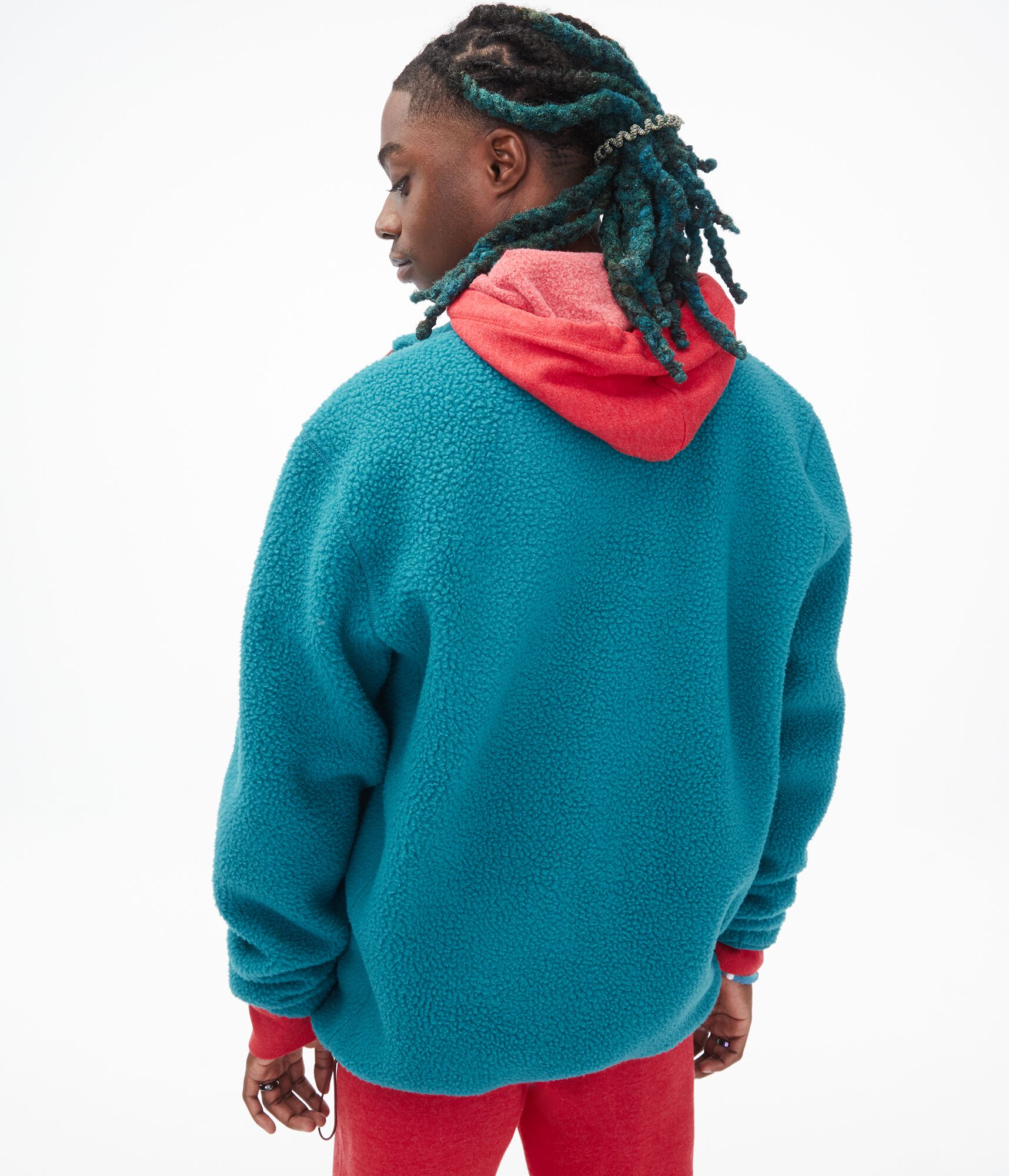 Colorblocked Sherpa Jacket