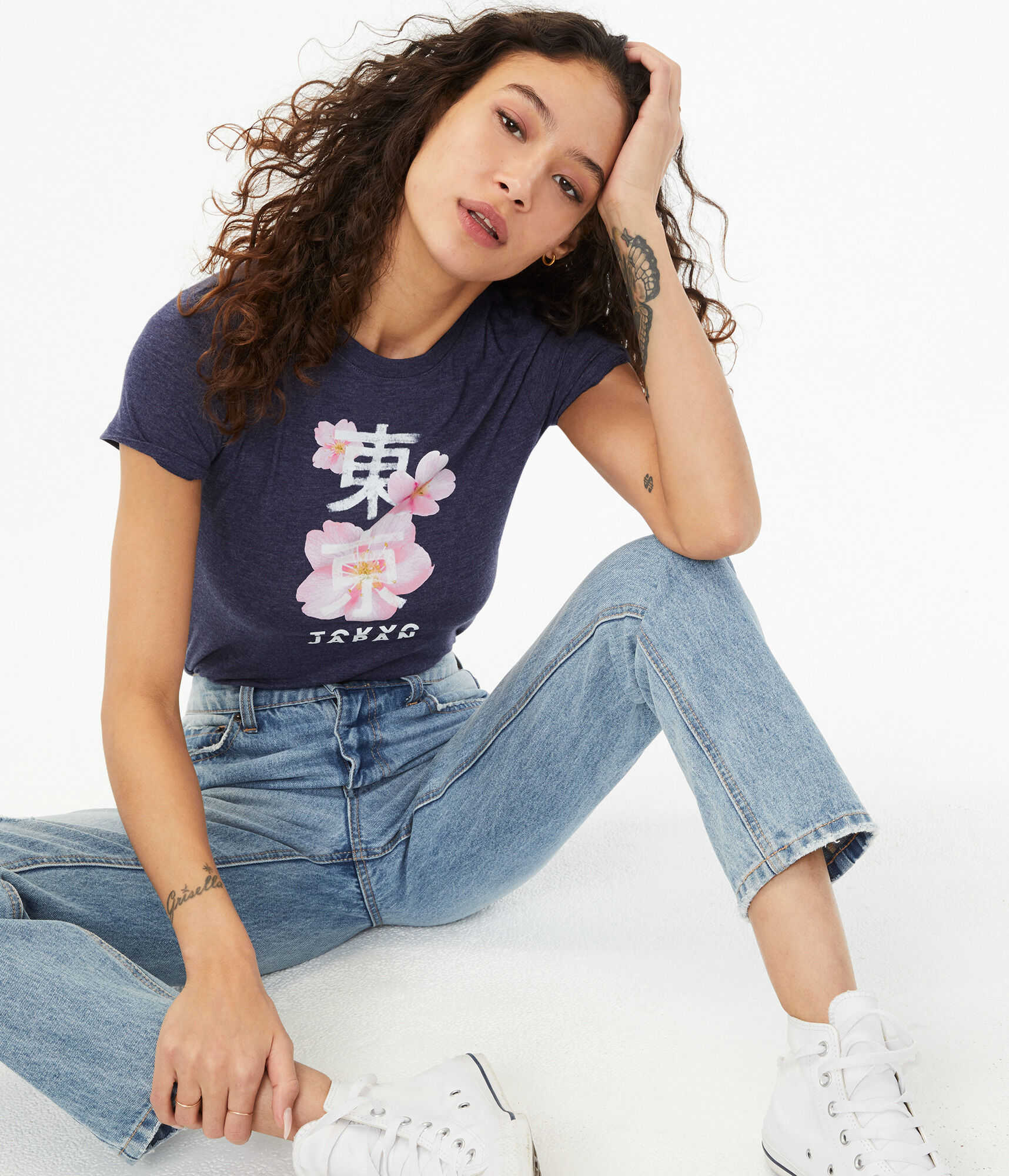 トップス YUKI FUJISAWA Floral Tops (Foil Printed) Floral Tops - YUKI FUJISAWA online store