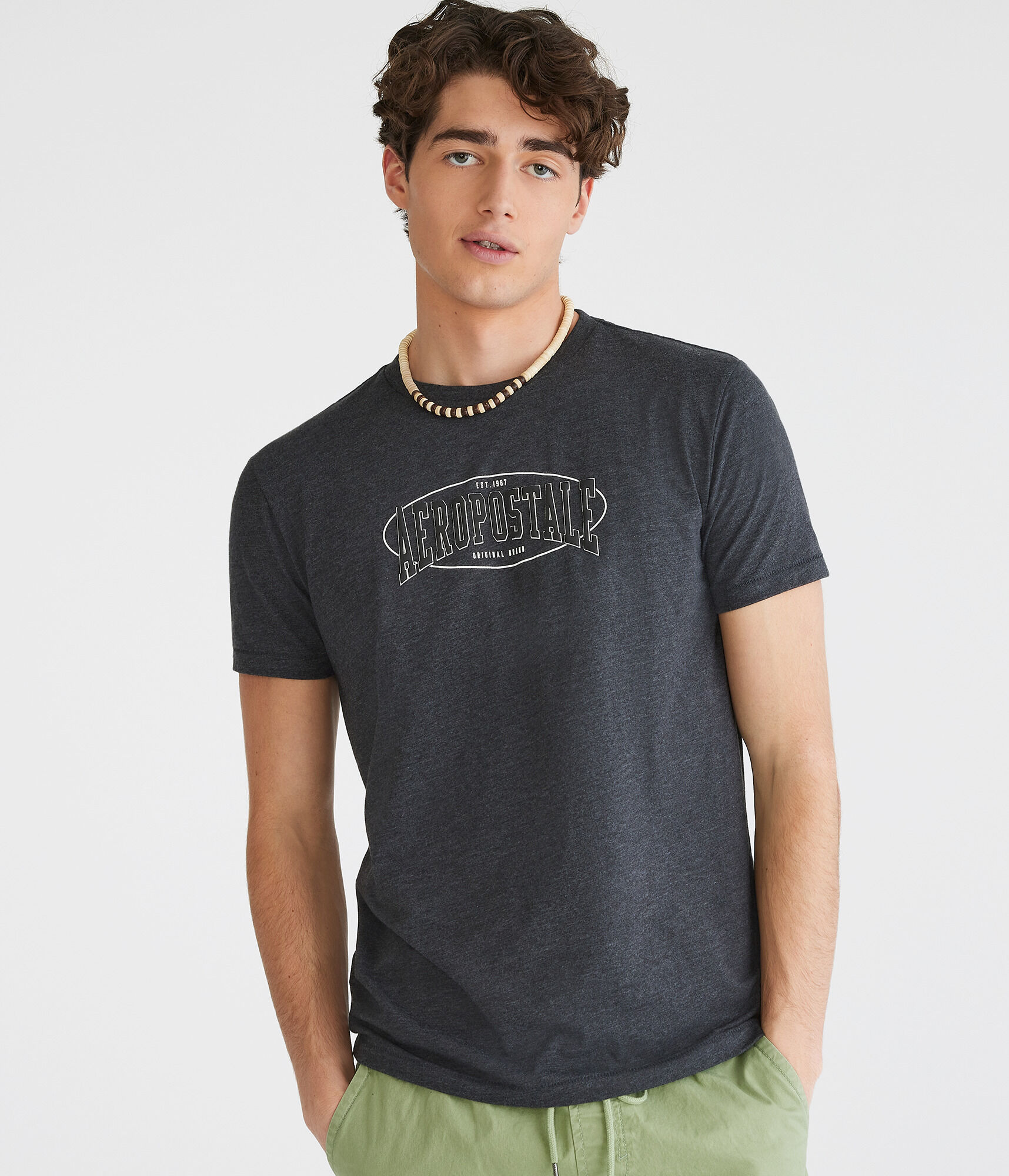 Aeropostale Oval Logo Graphic Tee