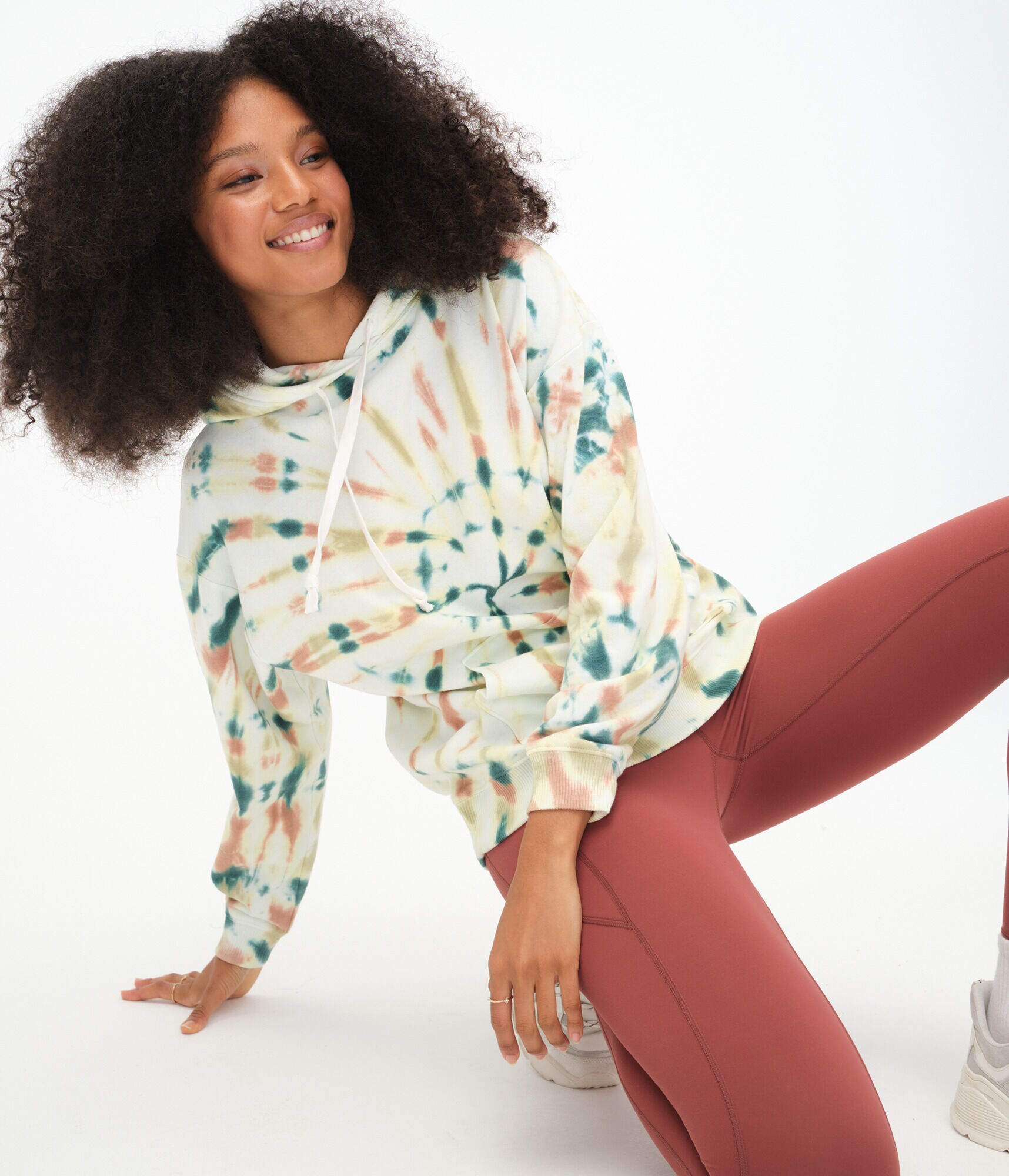 Tie-Dye Oversized Pullover Hoodie