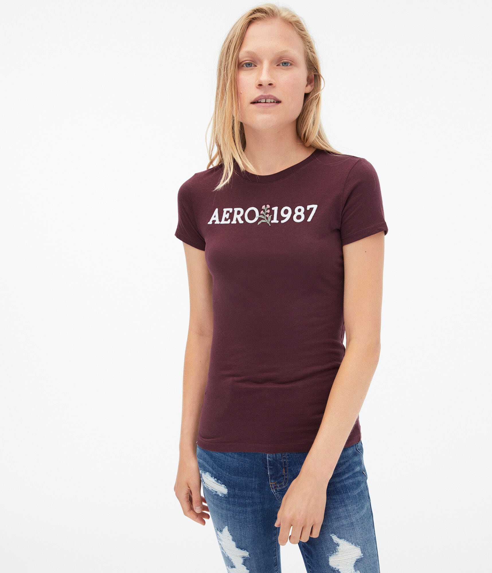 Aero 1987 Floral Graphic Tee