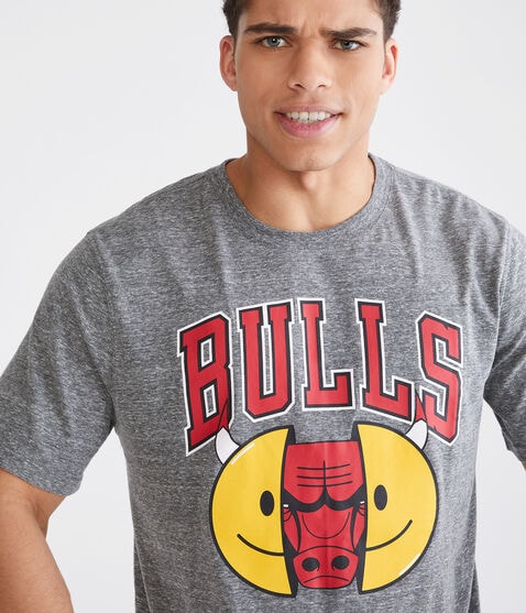 Chicago Bulls Smiley Face Graphic Tee Chicago Bulls Smiley Face Graphic Tee