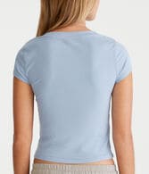 Seriously Soft Ribbed V-Neck Baby Tee