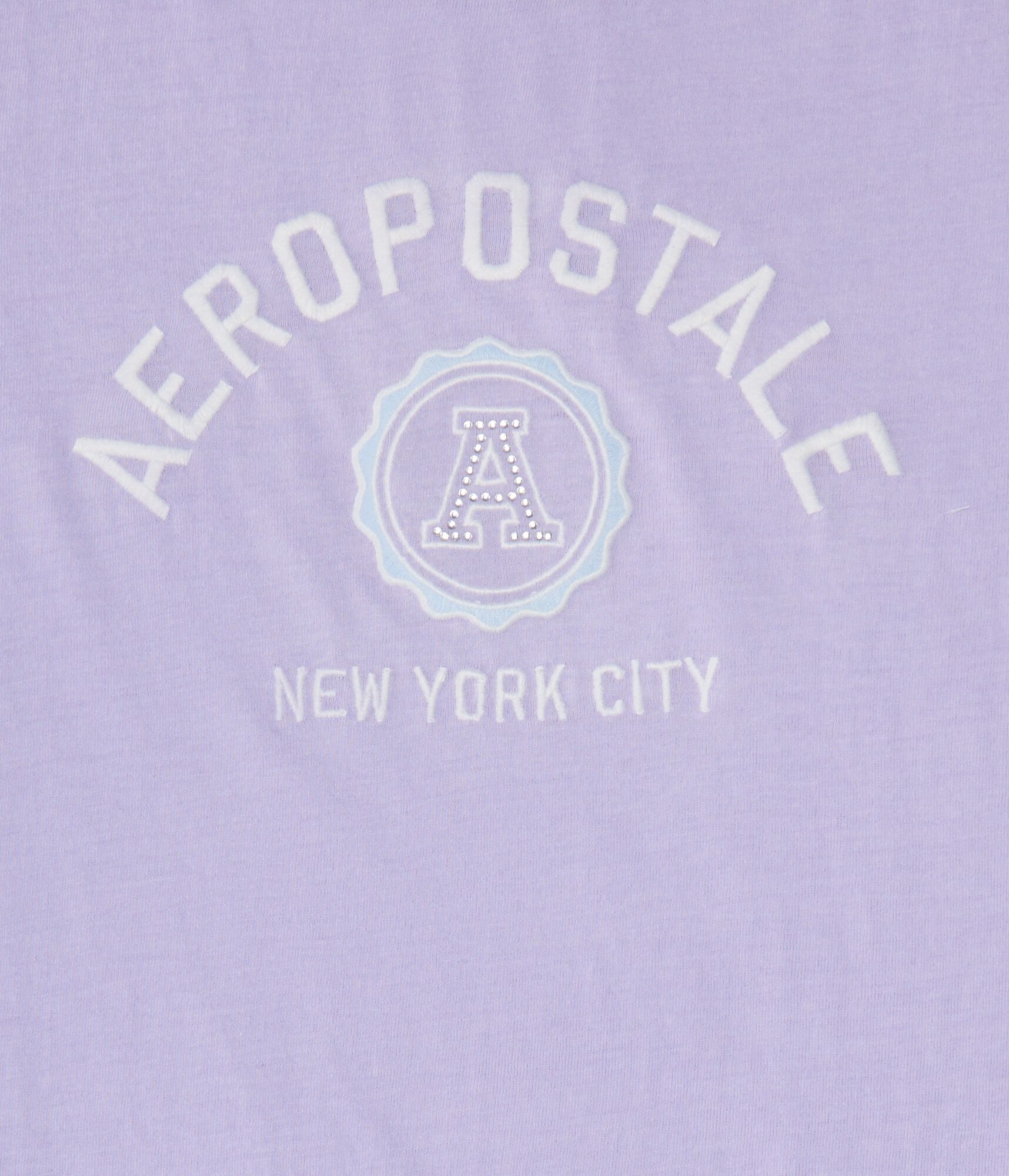 Aeropostale Rhinestone Crest Graphic Tee