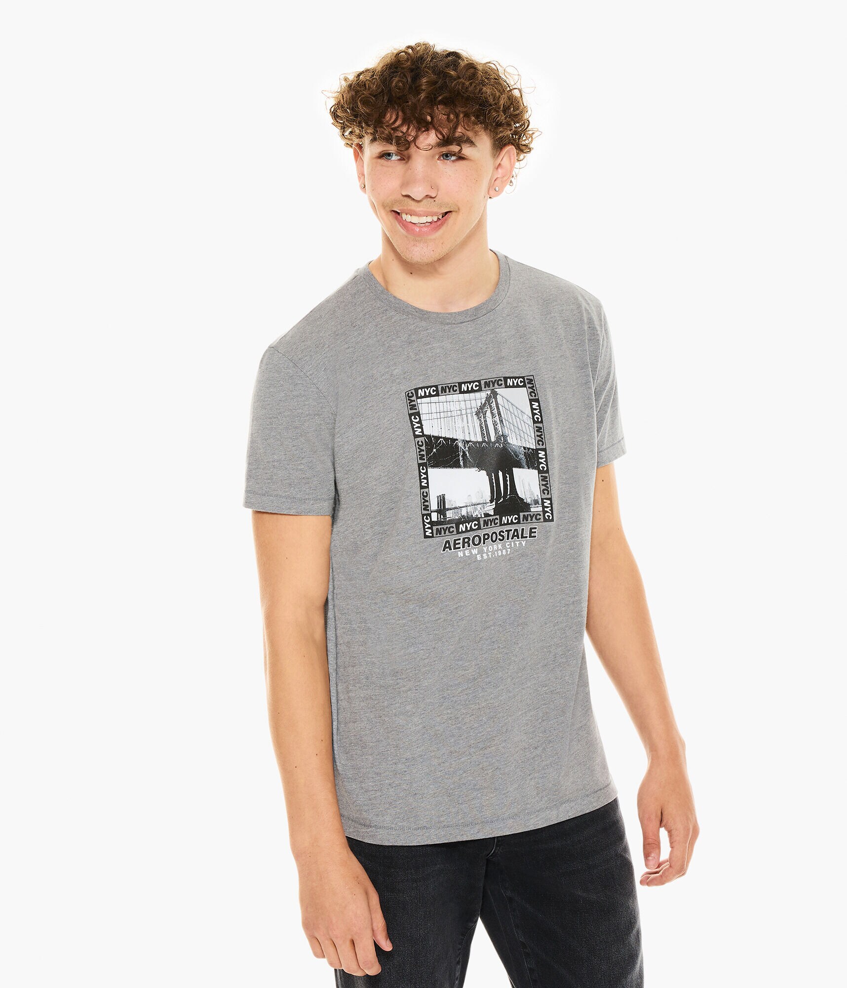 Aeropostale NYC Bridge Graphic Tee